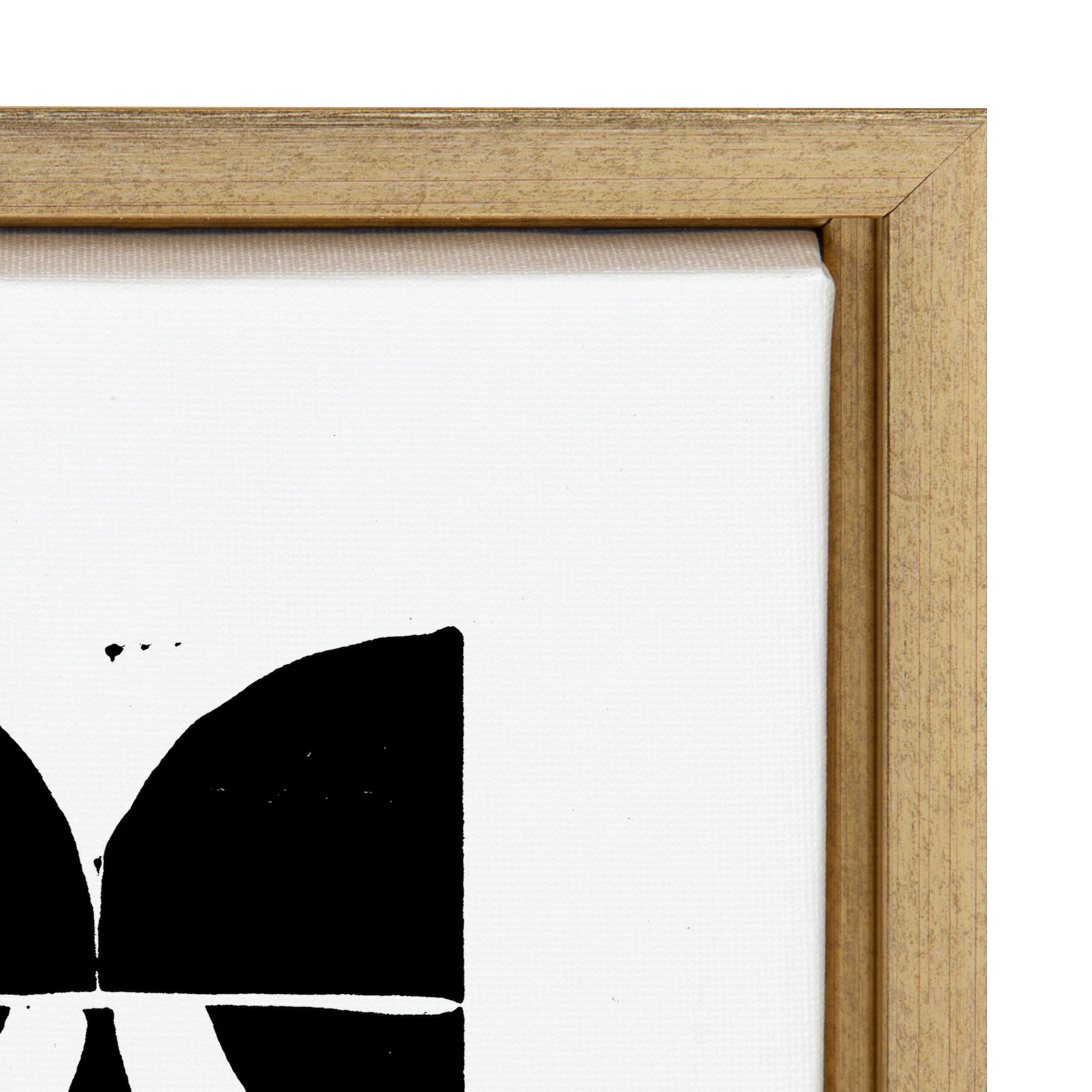 Sylvie Modern Circular Block Print Framed Canvas by kateandlaurel - product image 3 for Resin Society