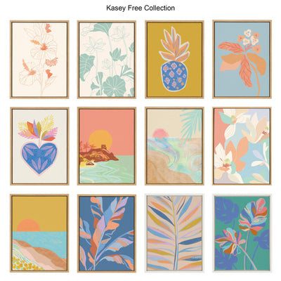 Sylvie Tropical Love Framed Canvas by kateandlaurel - product image 6 for Resin Society