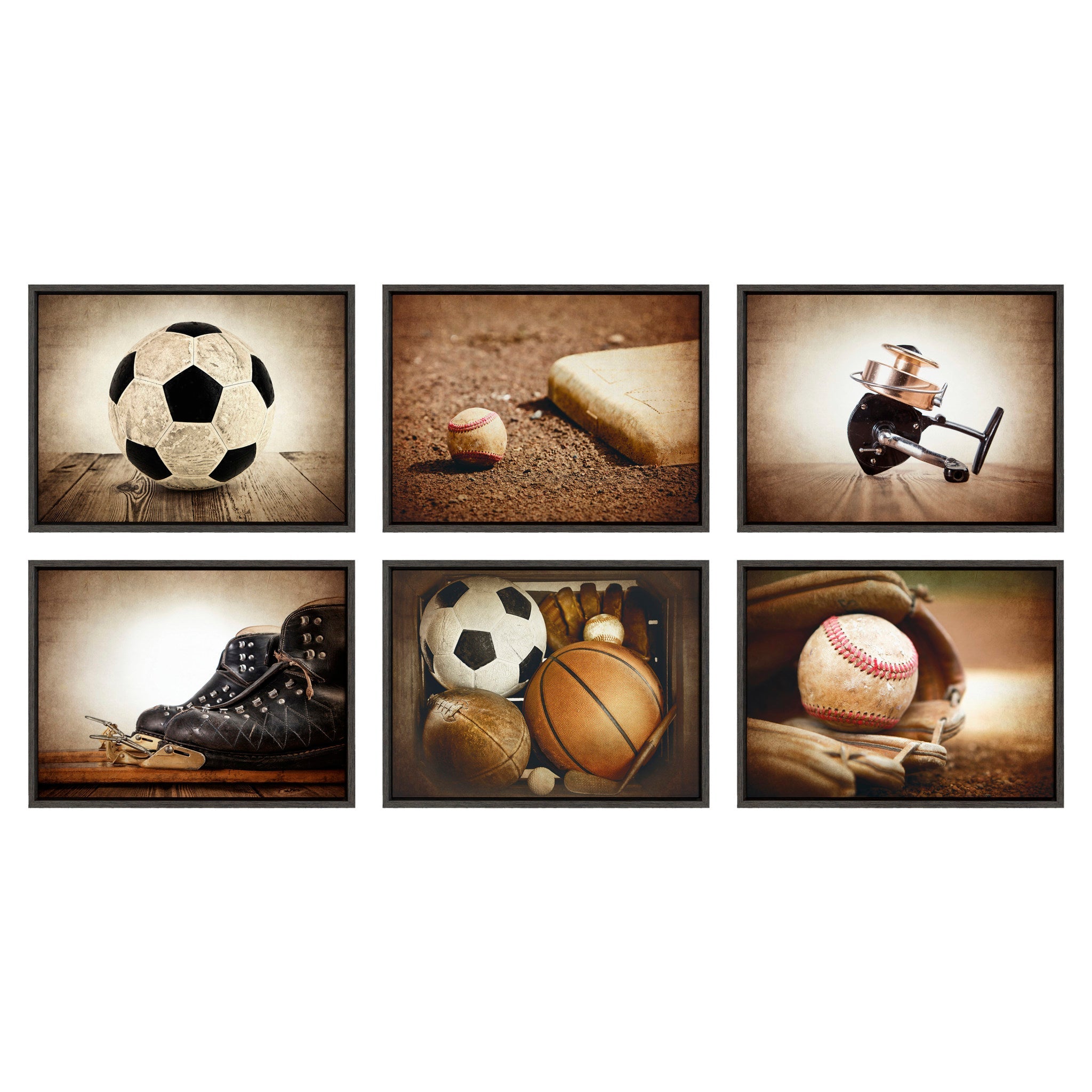 Sylvie Ball And Home Plate Framed Canvas by kateandlaurel - product image 6 for Resin Society
