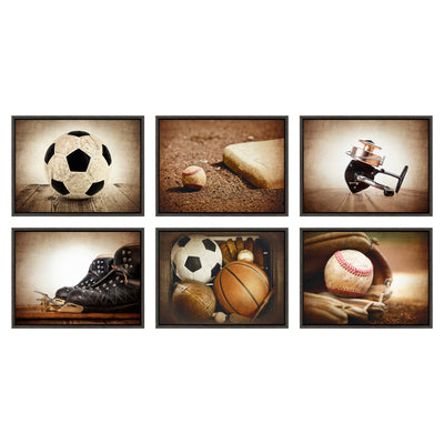 Sylvie Ball And Home Plate Framed Canvas by kateandlaurel - product image 6 for Resin Society