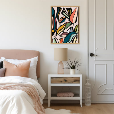 Sylvie Fanciful Ficus Framed Canvas by Alicia Bock