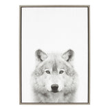 Sylvie Wolf Framed Canvas by Simon Te Tai