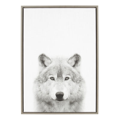 Sylvie Wolf Framed Canvas by Simon Te Tai