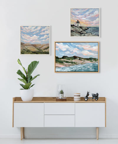 Sylvie Michigan Sand Dunes Framed Canvas by Emily Kenney