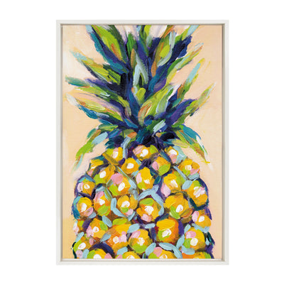 Sylvie Pineapple Study No 2 Framed Canvas by Rachel Christopoulos by kateandlaurel - product image 8 for Resin Society