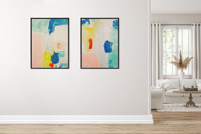 Sylvie Pop of Color I Framed Canvas by Amy Lighthall