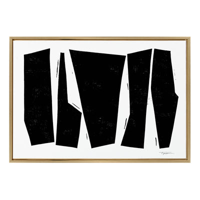 Sylvie Colliding Shapes Framed Canvas by kateandlaurel - product image 9 for Resin Society