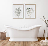 Sylvie Neutral Botanical 1 and 2 Framed Canvas Set by The Creative by kateandlaurel - product image 3 for Resin Society