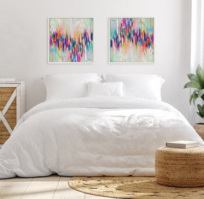 Sylvie Brushstroke 154 Framed Canvas by Jessi Raulet of Ettavee
