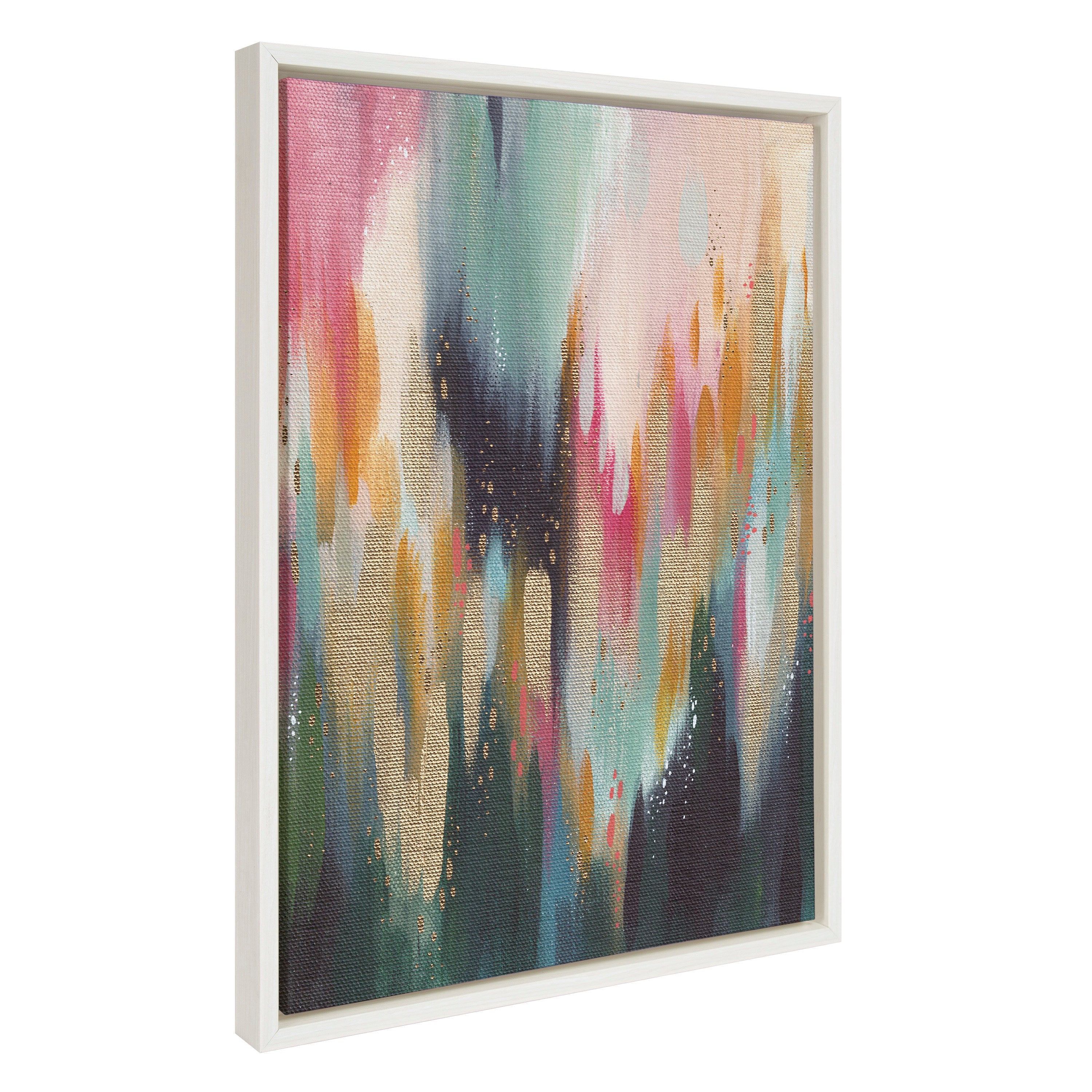 Sylvie Brushstroke 135 Framed Canvas by kateandlaurel - product image 8 for Resin Society
