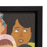 Sylvie Black People United Framed Canvas by kateandlaurel - product image 3 for Resin Society