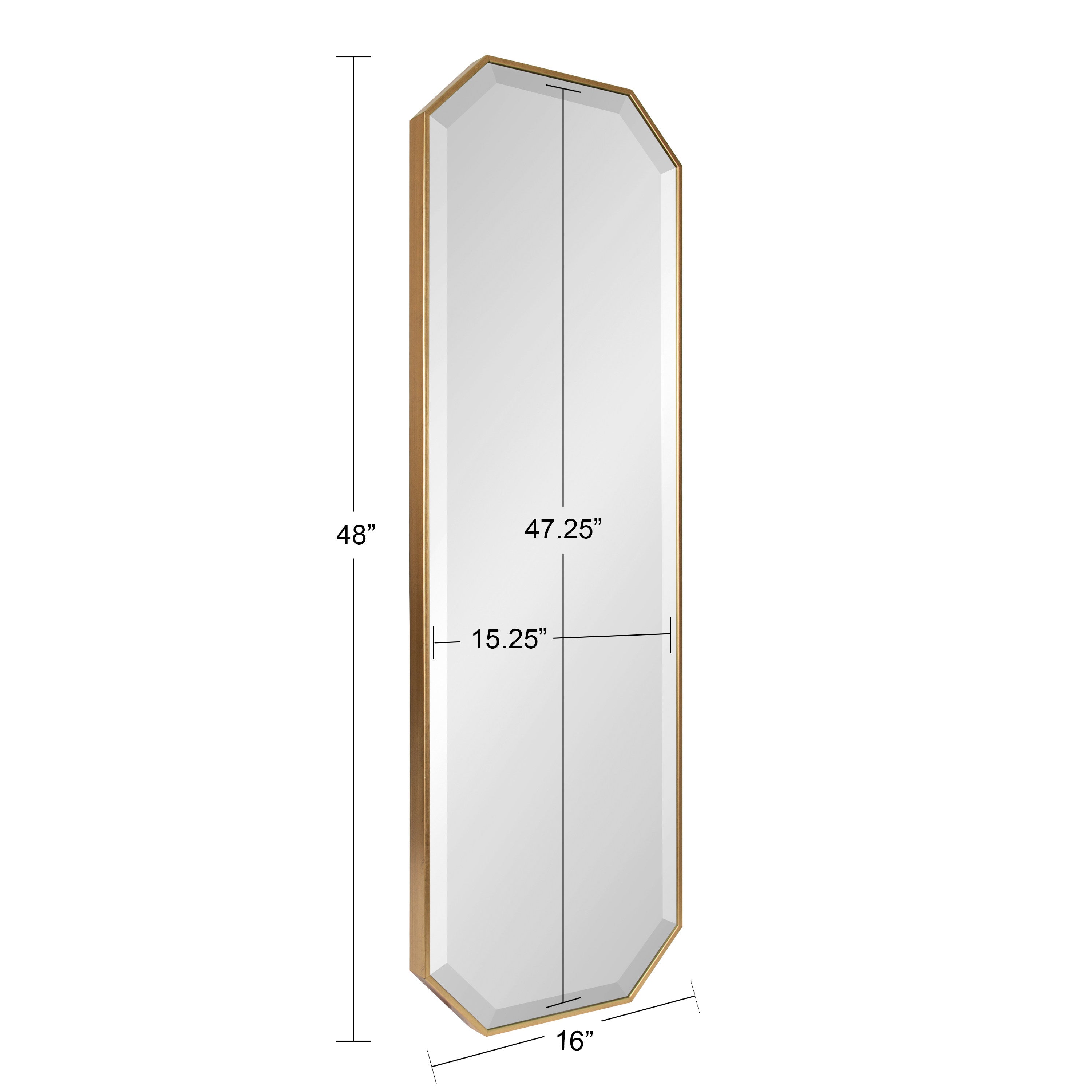 Rhodes Octagon Framed Wall Mirror by kateandlaurel - product image 2 for Resin Society