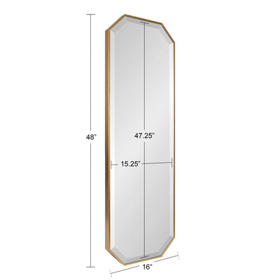 Rhodes Octagon Framed Wall Mirror by kateandlaurel - product image 2 for Resin Society