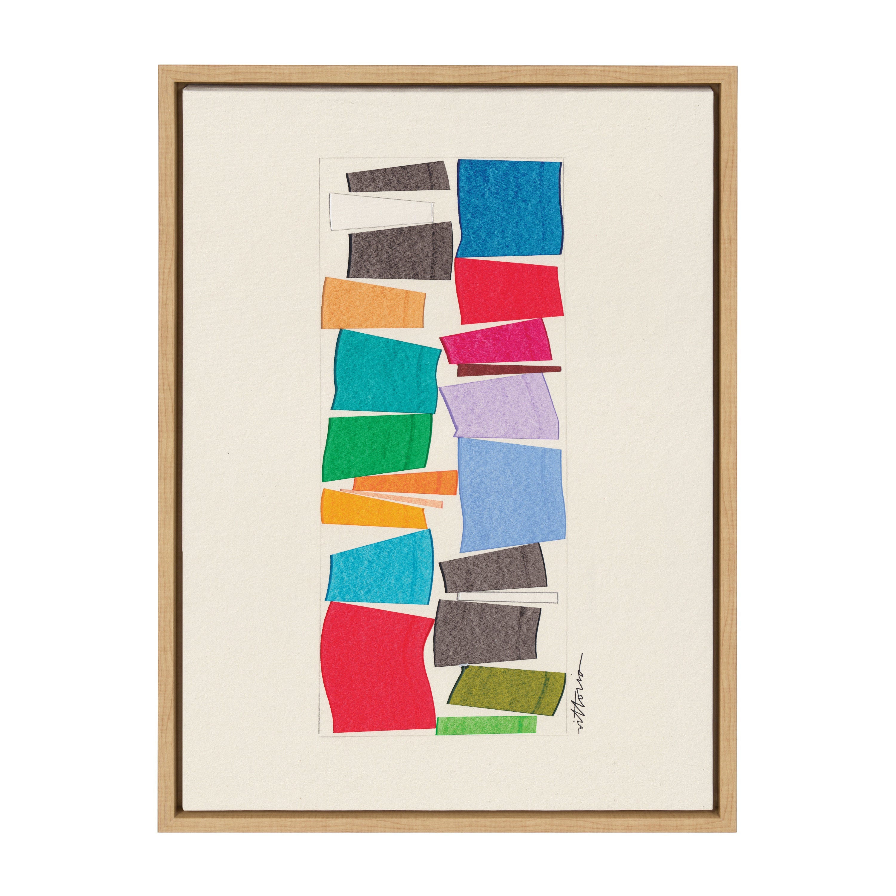Sylvie I Am A Collector Framed Canvas by Amber Vittoria