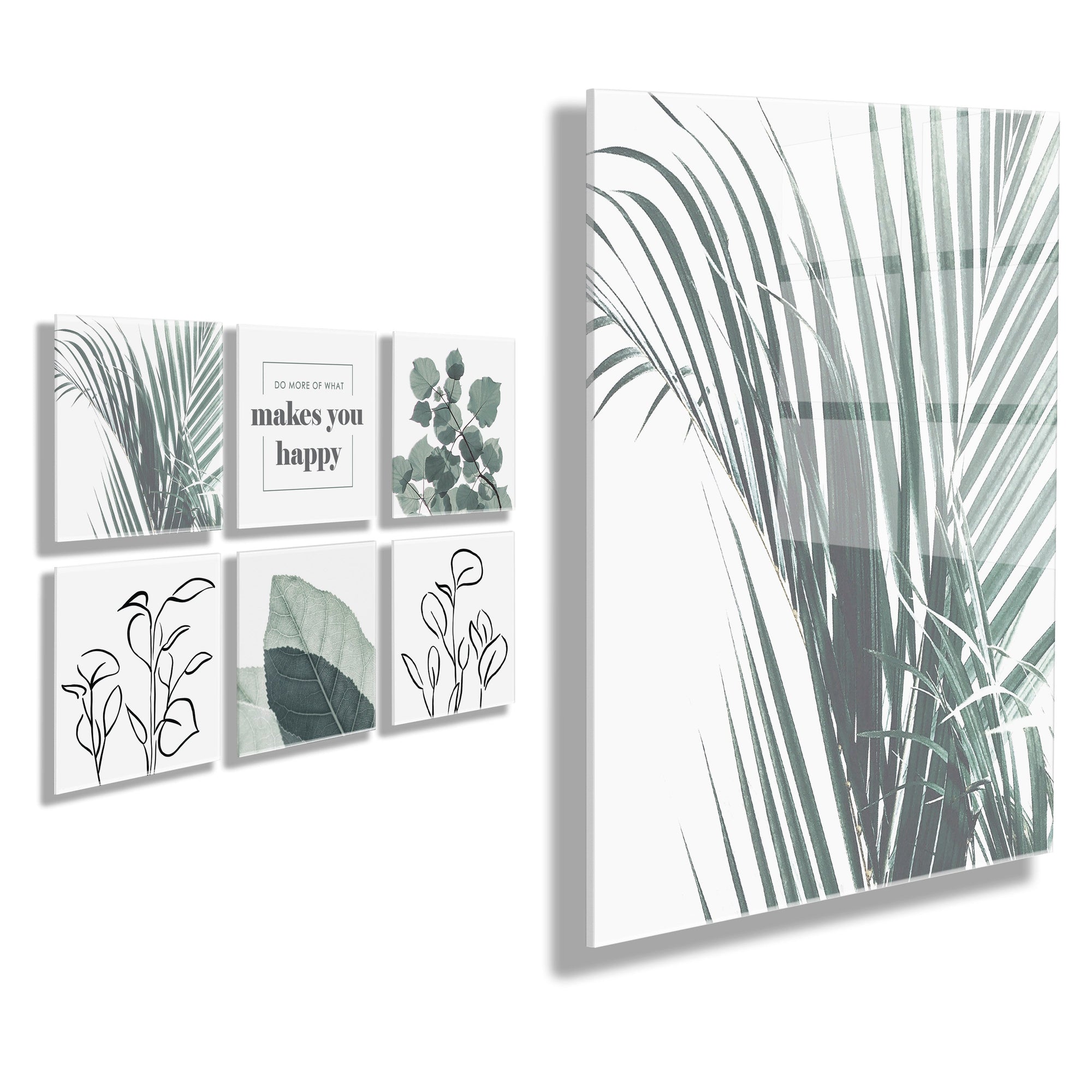 Botanical Greenery Floating Acrylic Set by kateandlaurel - product image 10 for Resin Society
