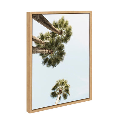 Sylvie Palm Trees Above Framed Canvas by kateandlaurel - product image 2 for Resin Society