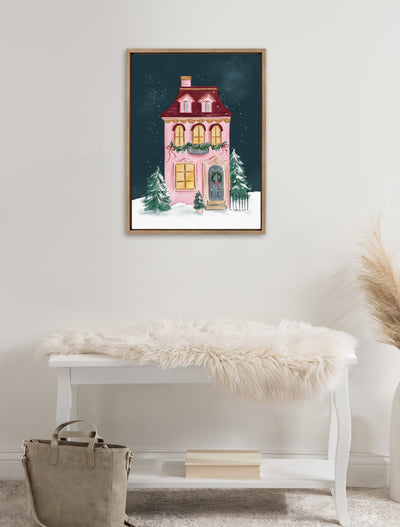 Sylvie Holiday Victorian Framed Canvas by Valerie McKeehan of Lily and Val