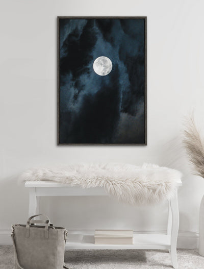 Sylvie Driftless Moon Framed Canvas by Pete Olsen