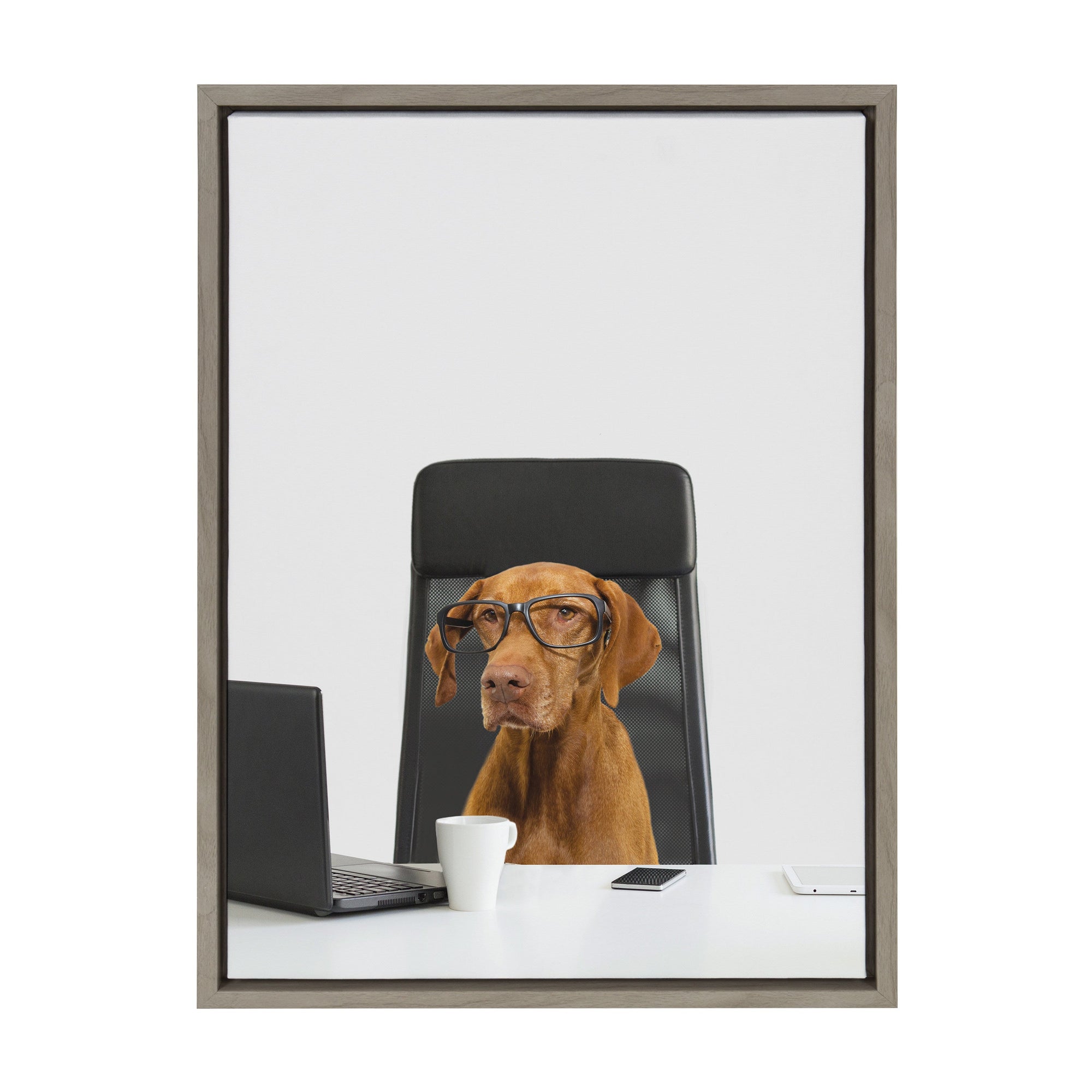 Sylvie I’m Diane. VP of Engineering Framed Canvas by kateandlaurel - product image 10 for Resin Society