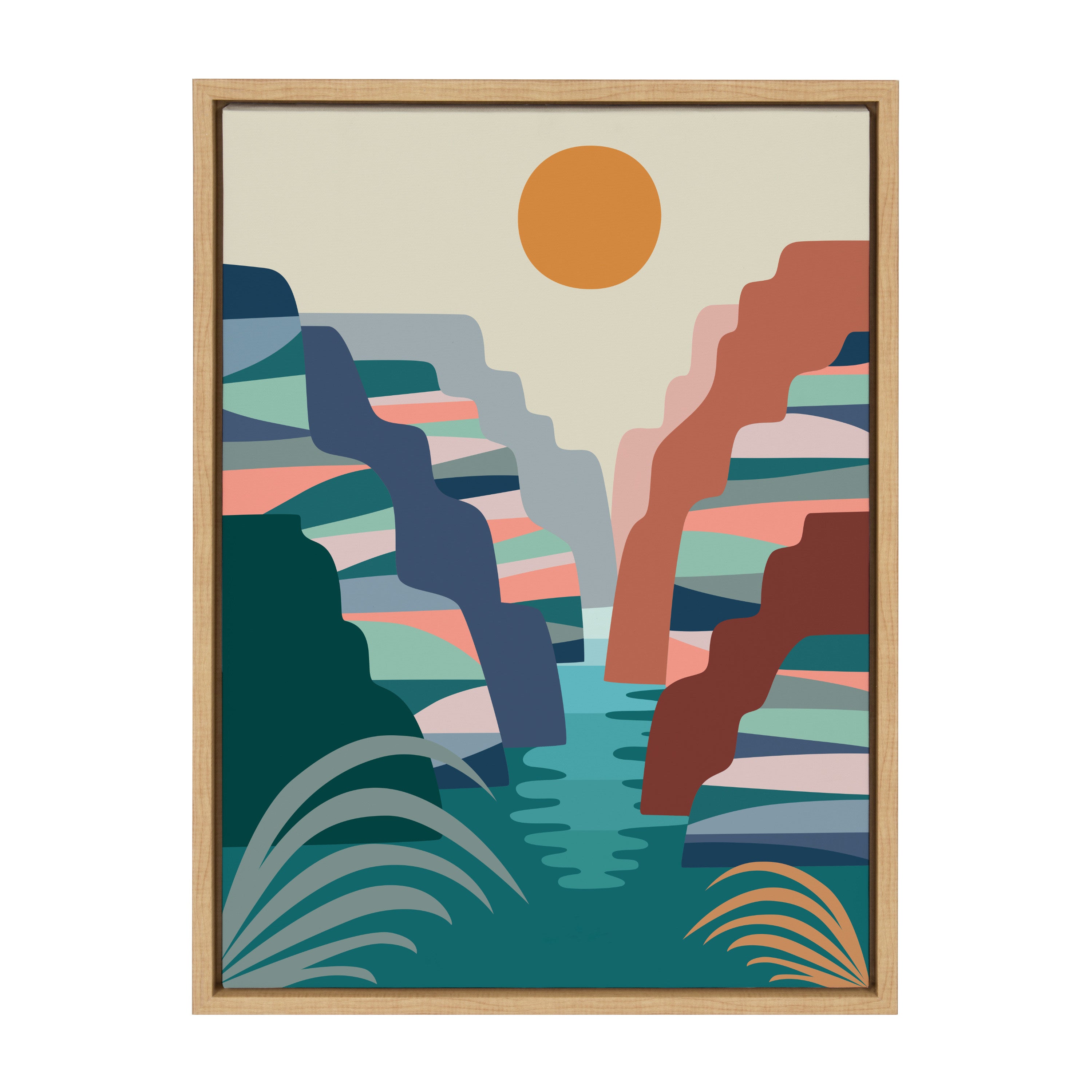 Sylvie Grand Canyon Framed Canvas by Rachel Lee