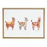Sylvie Alpacas Framed Canvas Art by kateandlaurel - product image 7 for Resin Society