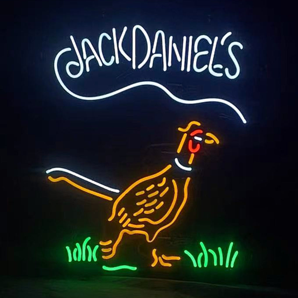 Whiskey Logo Jack Daniel's Pheasant Neon Signs Light by Neon Signs Land - product image 2 for Resin Society
