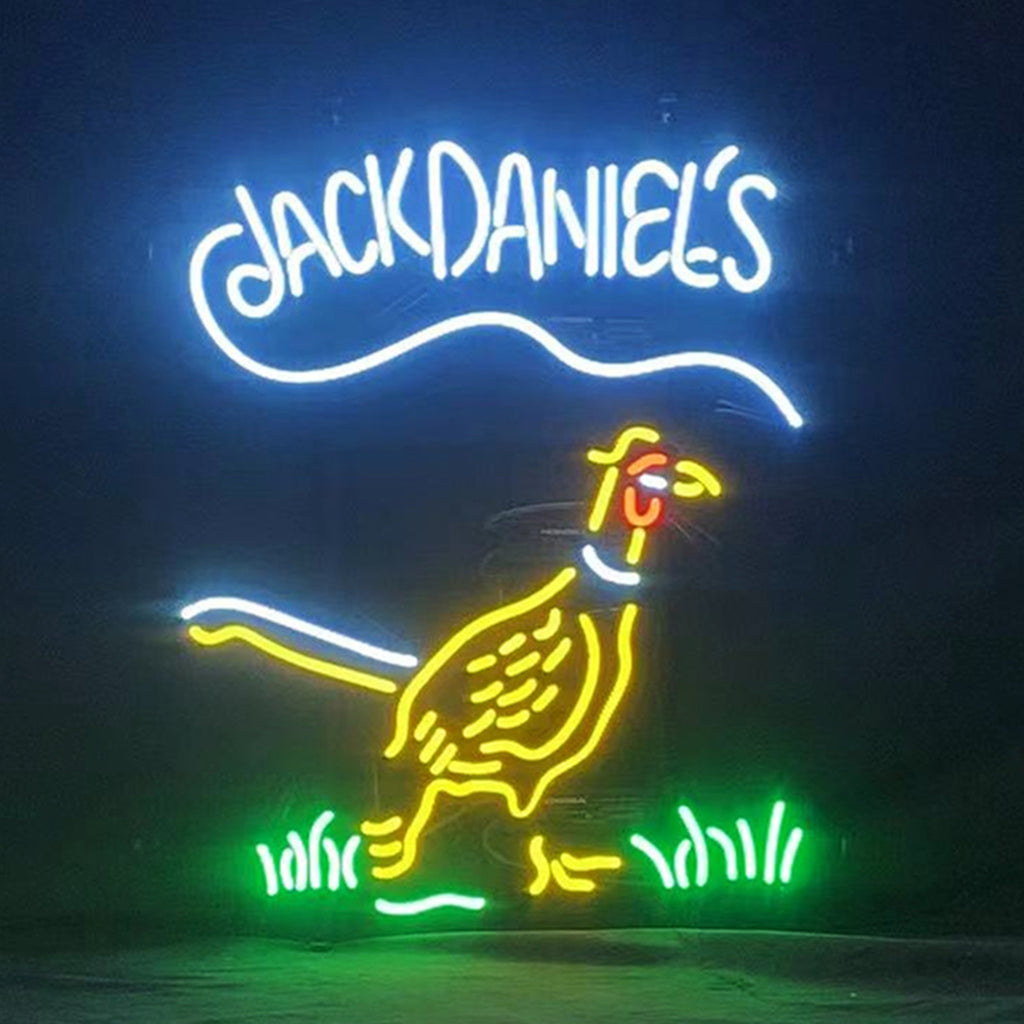 Whiskey Logo Jack Daniel's Pheasant Neon Signs Light by Neon Signs Land - main product image for Resin Society