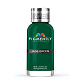 Jade Green Liquid Epoxy Dye bottle and color swatch