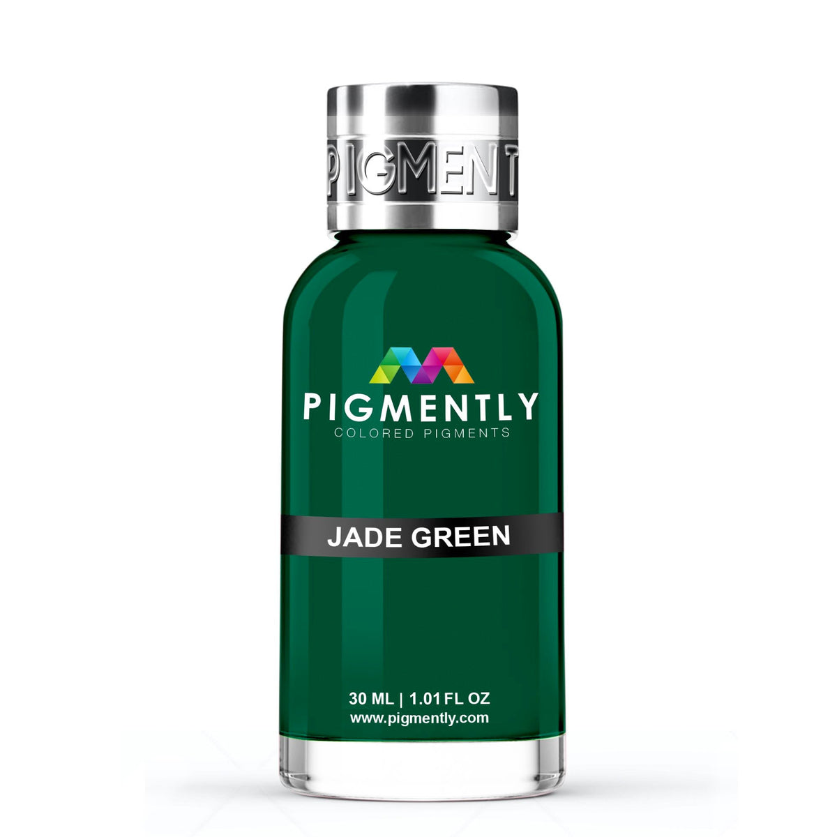 Jade Green Liquid Epoxy Dye bottle and color swatch