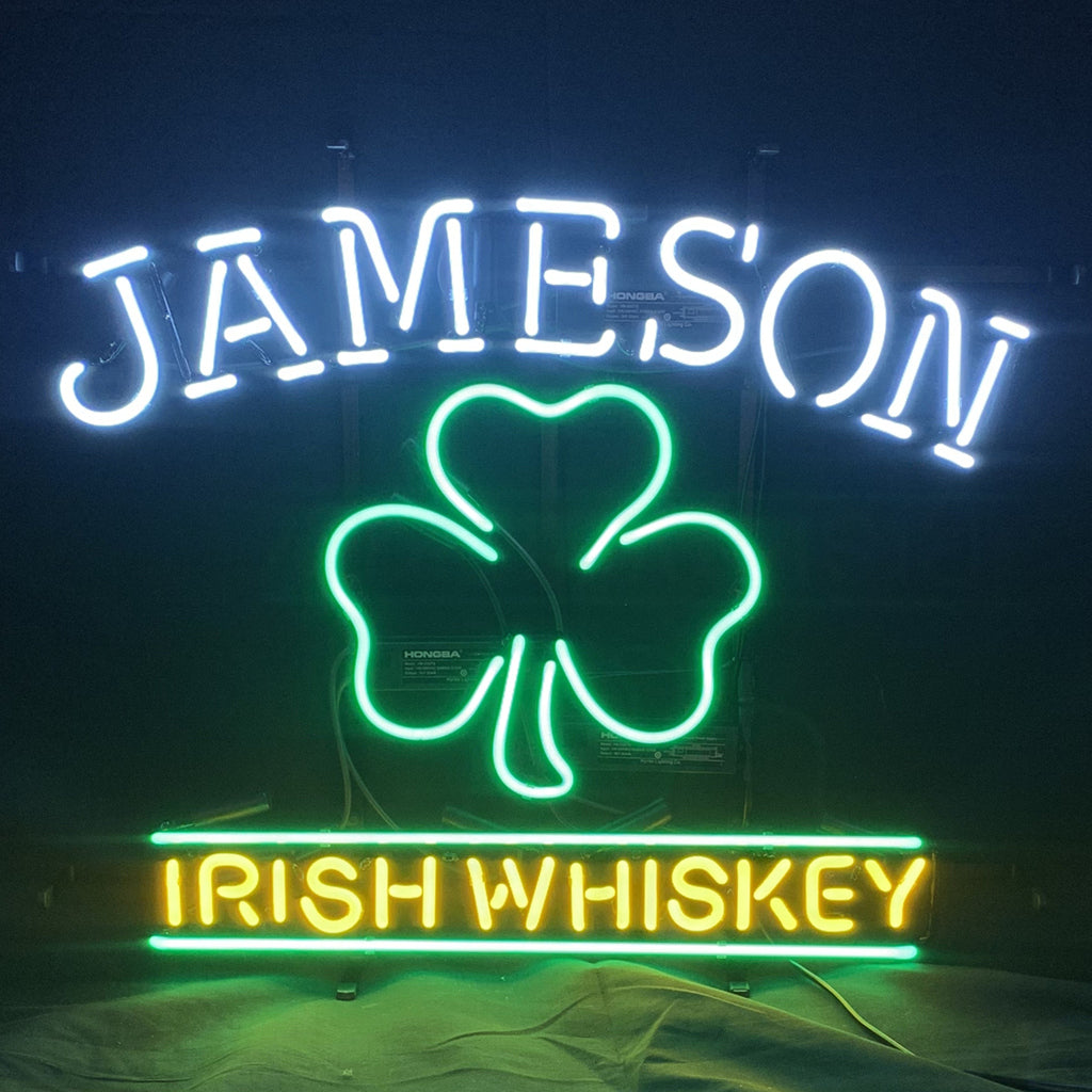 Jameson Irish Whiskey Clover Neon Signs Light by Neon Signs Land - main product image for Resin Society