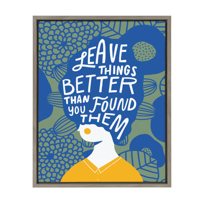 Sylvie Better Framed Canvas by Keely Reyes by kateandlaurel - main product image for Resin Society