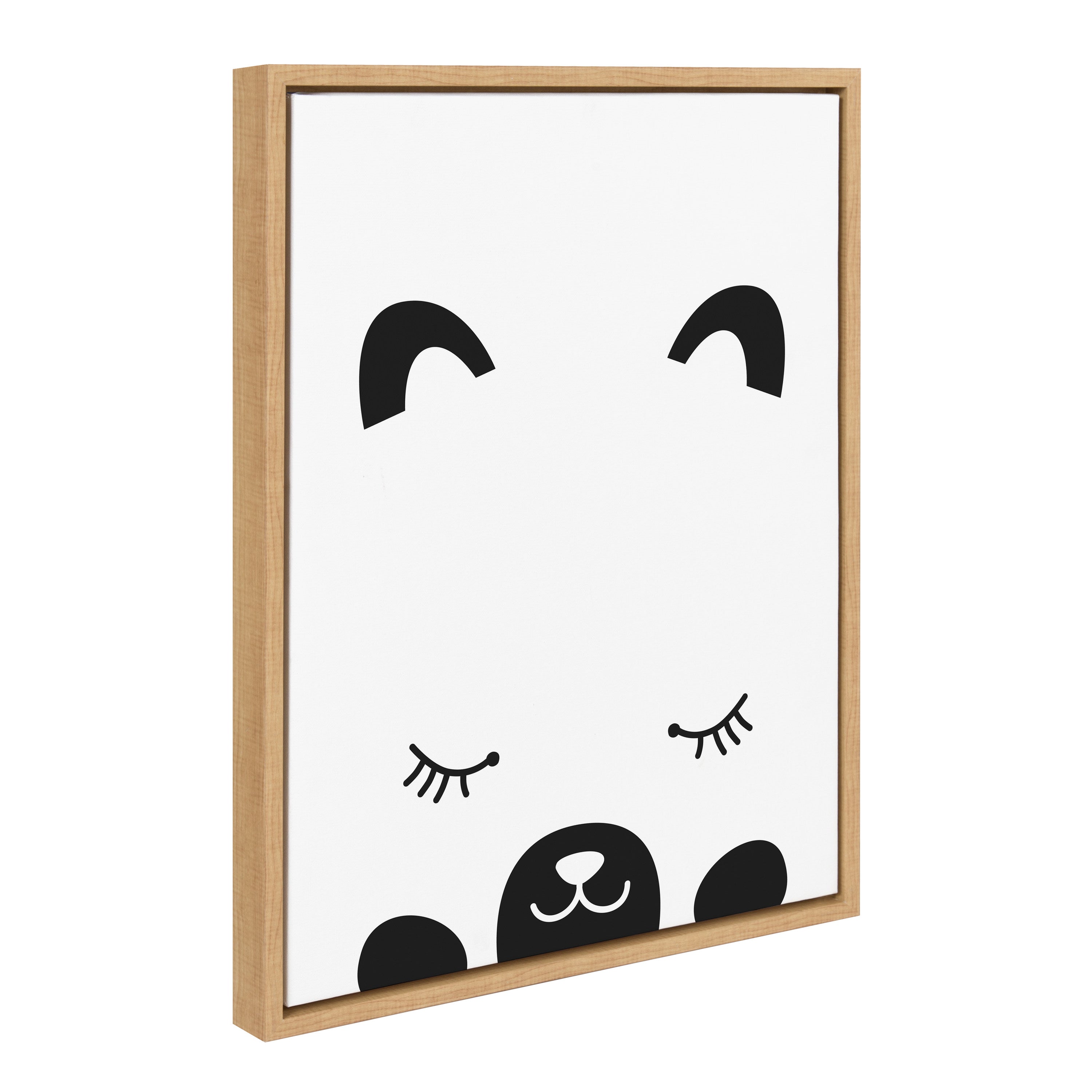 Sylvie Modern Baby Bear Framed Canvas by kateandlaurel - product image 2 for Resin Society