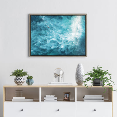 Sylvie La Jolla 7 Framed Canvas by Rachel Bolgov by kateandlaurel - product image 12 for Resin Society