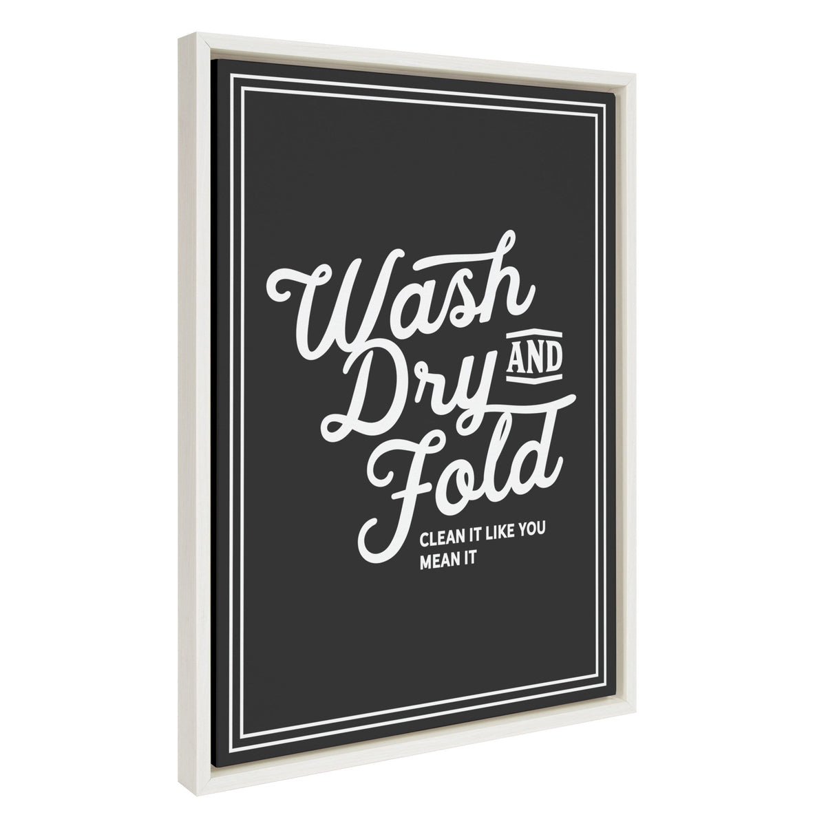 Sylvie Wash Dry and Fold Framed Canvas by kateandlaurel - product image 2 for Resin Society