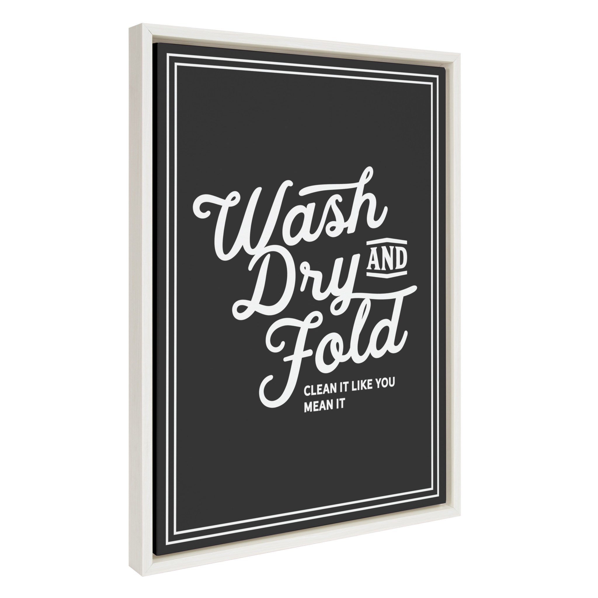 Sylvie Wash Dry and Fold Framed Canvas by kateandlaurel - product image 2 for Resin Society