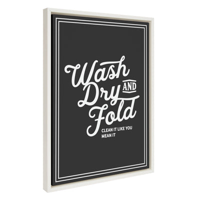 Sylvie Wash Dry and Fold Framed Canvas by kateandlaurel - product image 2 for Resin Society