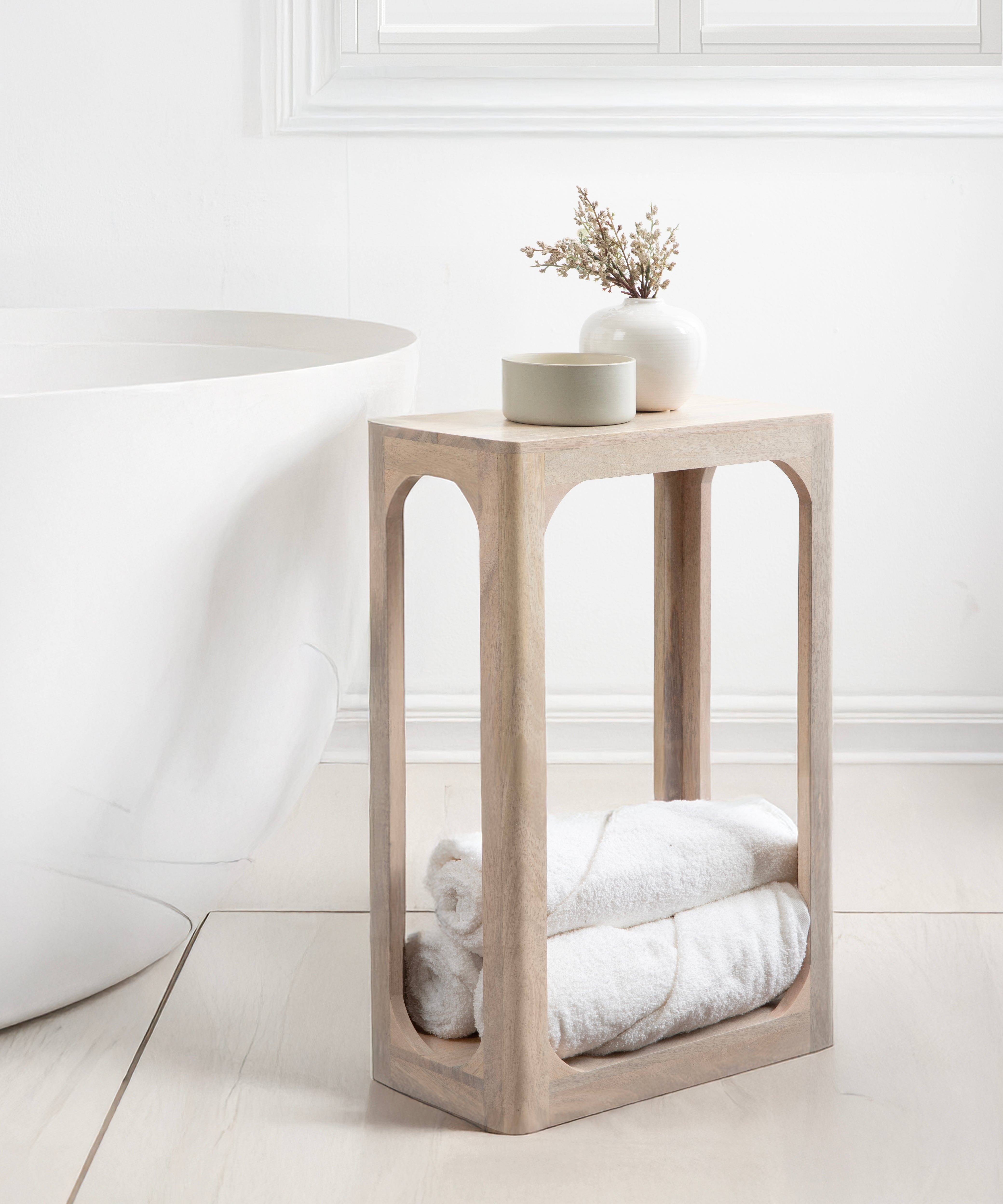 Dahl Wood Slim Side Table