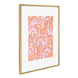 Sylvie Infinite Rainbows Framed Canvas by kateandlaurel - product image 2 for Resin Society