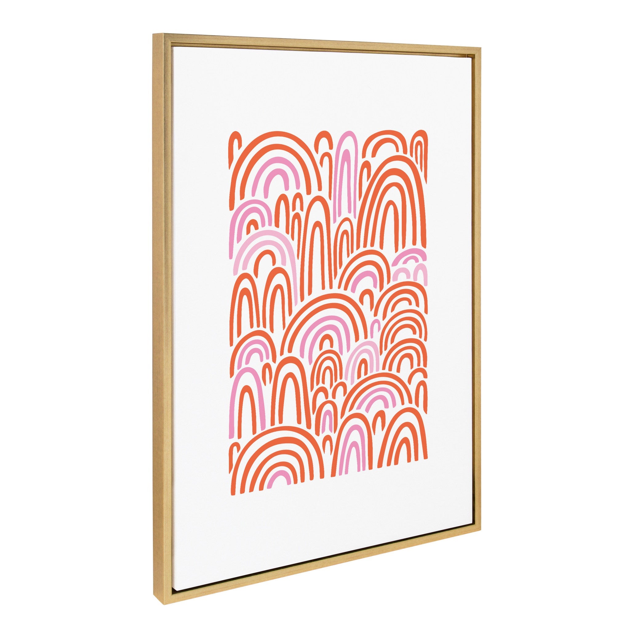 Sylvie Infinite Rainbows Framed Canvas by kateandlaurel - product image 2 for Resin Society