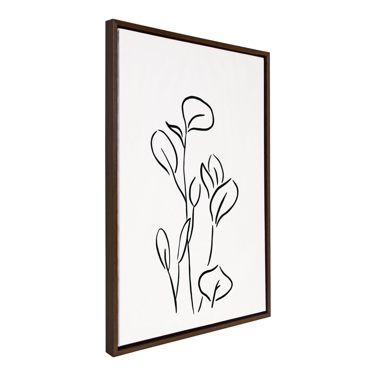 Sylvie Botanical Sketch Print No 3 Framed Canvas by kateandlaurel - product image 2 for Resin Society