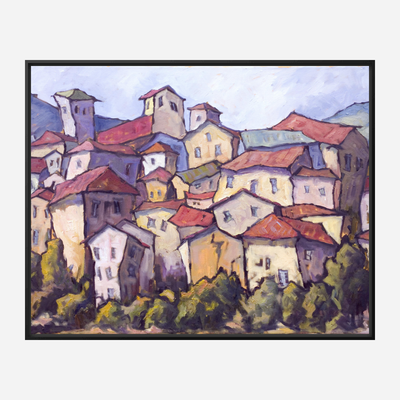 Jewel on the Hillside Artist Enhanced Canvas Print by John Beard Collection - product image 5 for Resin Society