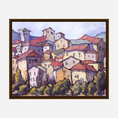 Jewel on the Hillside Artist Enhanced Canvas Print by John Beard Collection - product image 7 for Resin Society