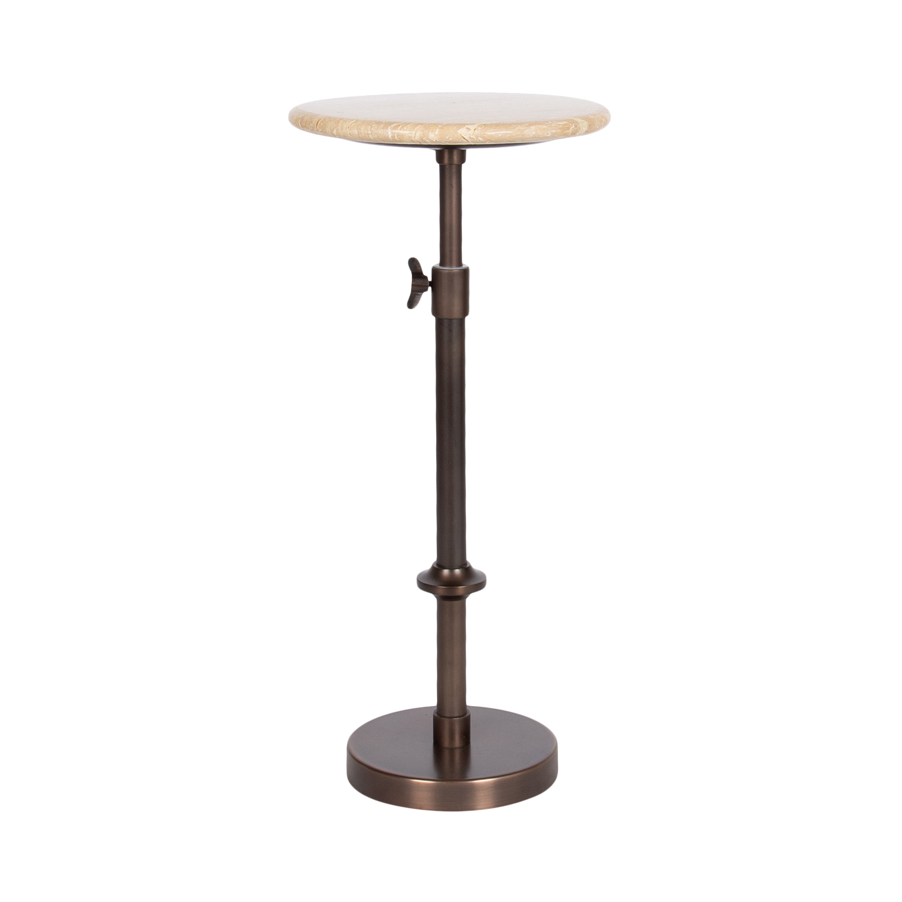 Engles Adjustable Marble Table and Plant Stand