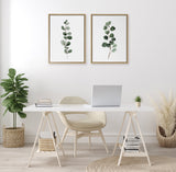 Sylvie Eucalyptus Framed Canvas Set by kateandlaurel - product image 5 for Resin Society
