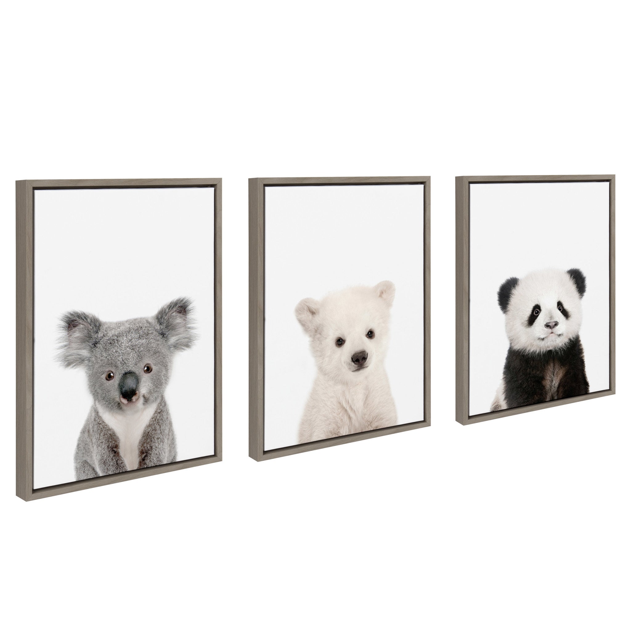 Sylvie Three Bears Framed Canvas By Amy Peterson by kateandlaurel - product image 2 for Resin Society