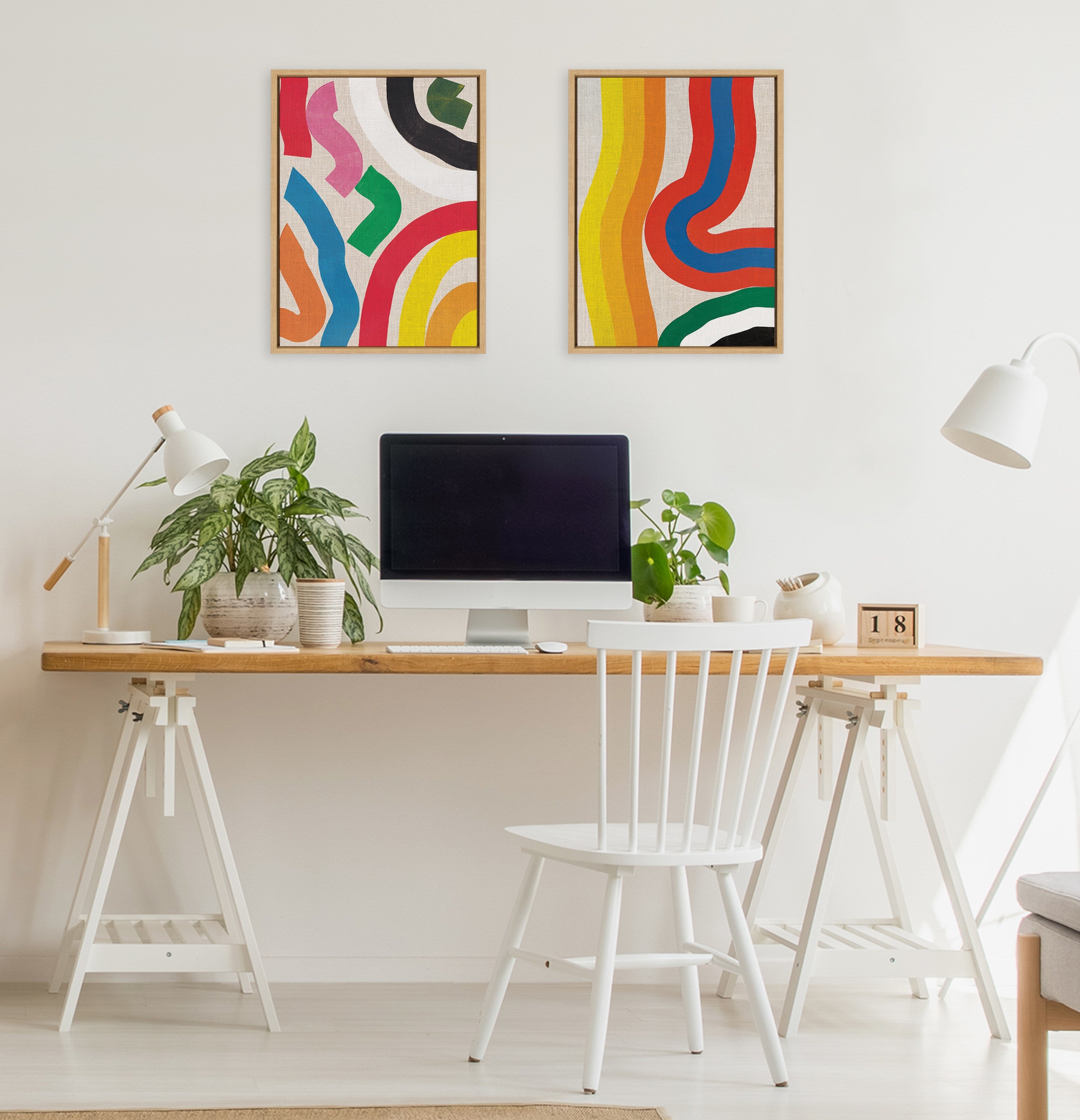 Sylvie It Depends on What You See Framed Canvas by Amber Vittoria