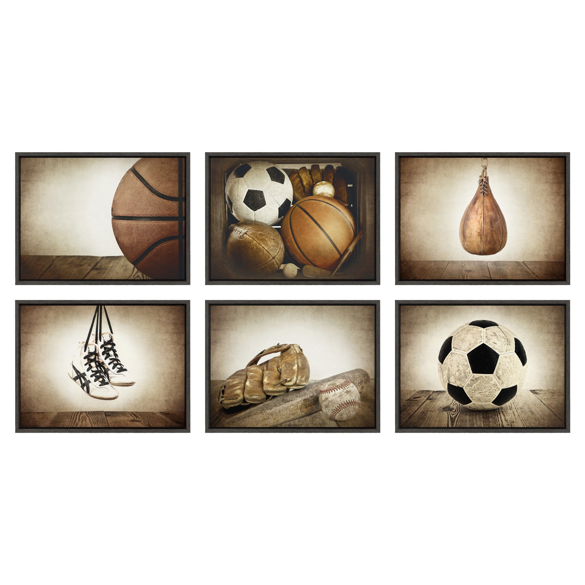 Sylvie Baseball Glove And Bat Framed Canvas by kateandlaurel - product image 6 for Resin Society