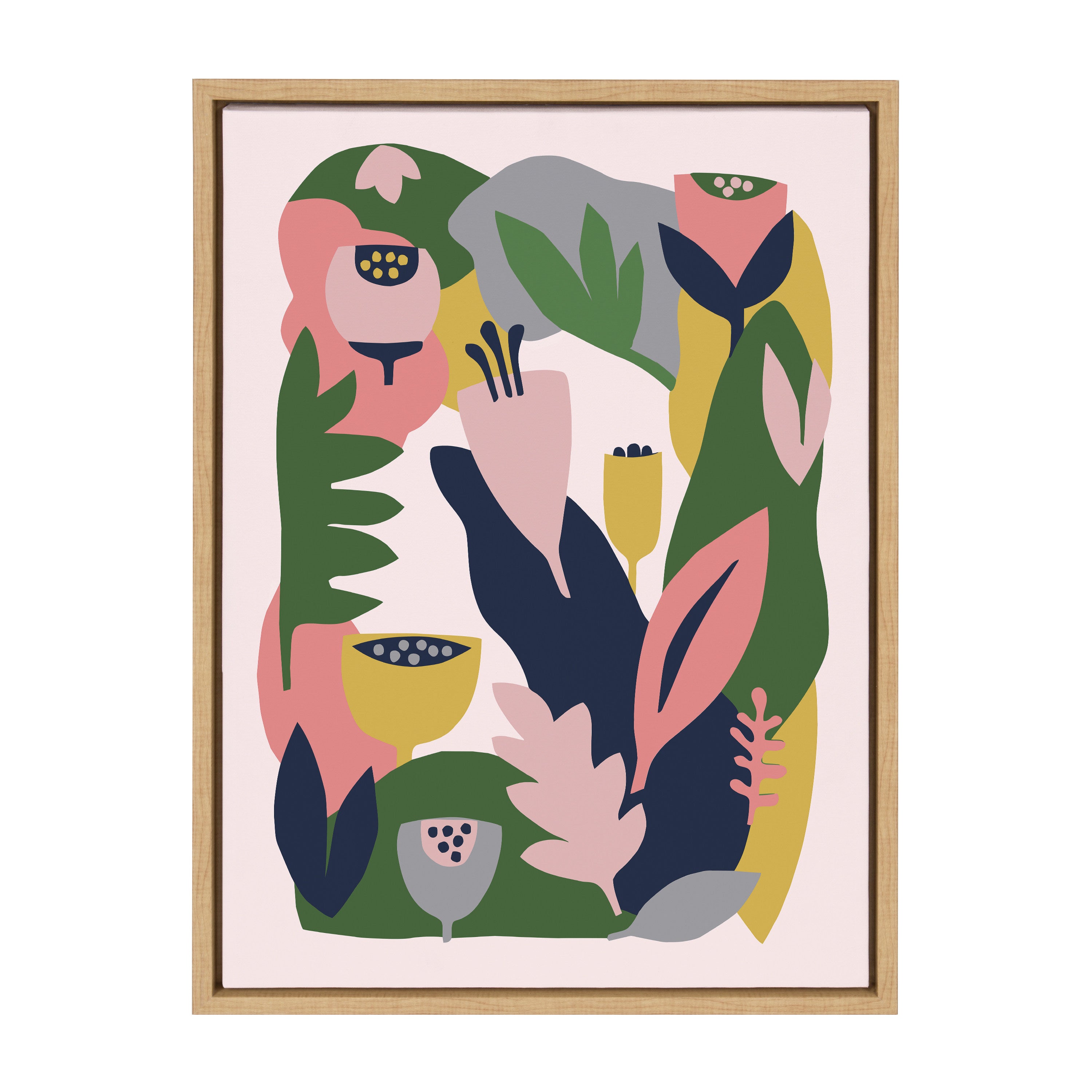 Sylvie Myriam's Garden Framed Canvas by kateandlaurel - product image 7 for Resin Society