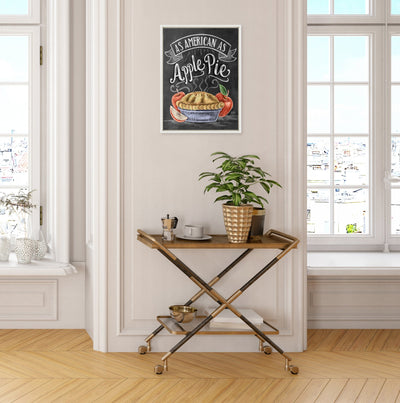 Sylvie American Apple Pie Framed Canvas by Valerie McKeehan of Lily and Val