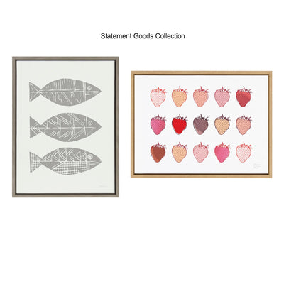 Sylvie Strawberry Fields Print Framed Canvas by kateandlaurel - product image 6 for Resin Society